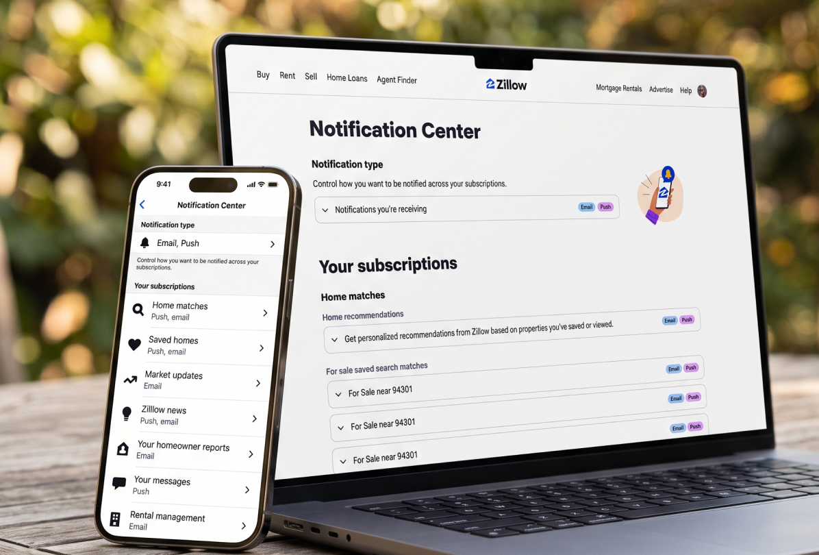 Zillow Notification Center